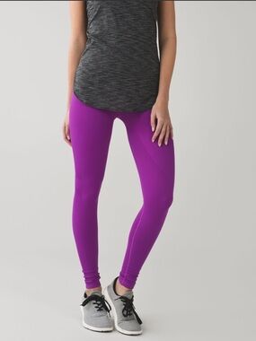 Lululemon Zone In Tight Tender Violet Seamless High Rise Leggings Size 6